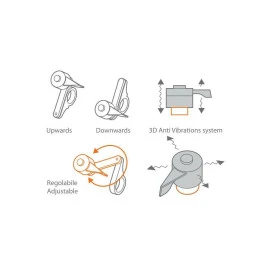 Διπλή βάση στήριξης κινητού Optiline Titan για τιμόνι Μηχανής με διάμετρο 22mm-35mm και αντικραδασμικό σύστημα Duolock 2.0 