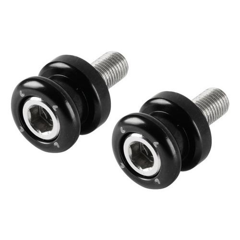 Μπομπίνες κιτ στήριξης μαύρα αλουμινίου για καβαλέτα M12x1,50mm 2τμχ
