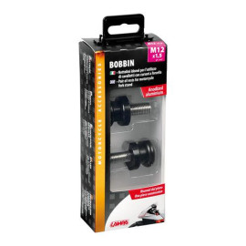 Μπομπίνες κιτ στήριξης μαύρα αλουμινίου για καβαλέτα M12x1,50mm 2τμχ