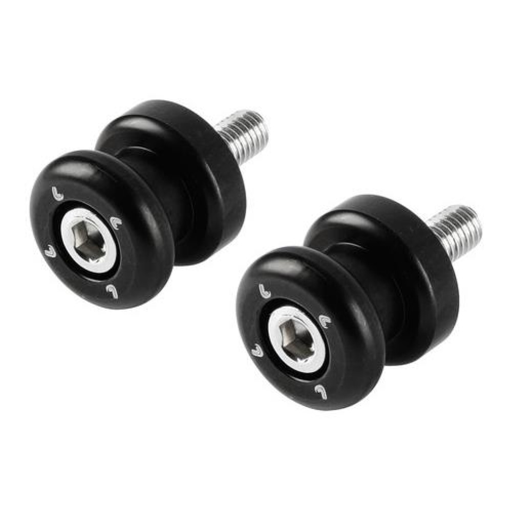 Μπομπίνες κιτ στήριξης μαύρα αλουμινίου για καβαλέτα M8x1,25mm 2τμχ