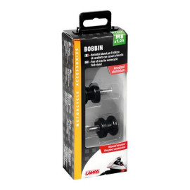 Μπομπίνες κιτ στήριξης μαύρα αλουμινίου για καβαλέτα M8x1,25mm 2τμχ