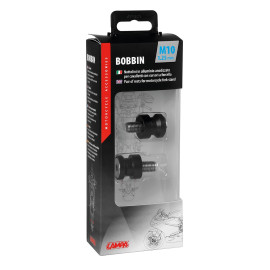 Μπομπίνες στήριξης για βάση/καβαλέτα/στάντ 10x1,25mm (μαύρο αναδιωμενο αλουμίνιο) -2τμχ