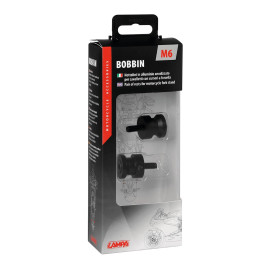 Μπομπίνες στήριξης για βάση/καβαλέτα/στάντ 6x1mm (μαύρο αναδιωμενο αλουμίνιο) -2τμχ