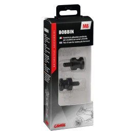 Μπομπίνες στήριξης για βάση/καβαλέτα/στάντ 8x1,25mm (μαύρο αναδιωμενο αλουμίνιο) -2τμχ