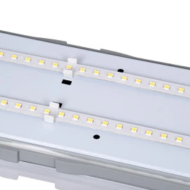 GloboStar® 60171 LED Γραμμικό Βιομηχανικό Φωτιστικό Tri-Proof 60cm 24W 2738lm 120° AC 220-240V Αδιάβροχο IP65 Μ60 x Π10.5 x Υ8cm Φυσικό Λευκό 4500K - 3 Χρόνια Εγγύηση