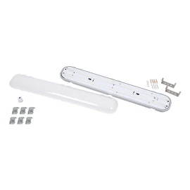 GloboStar® 60171 LED Γραμμικό Βιομηχανικό Φωτιστικό Tri-Proof 60cm 24W 2738lm 120° AC 220-240V Αδιάβροχο IP65 Μ60 x Π10.5 x Υ8cm Φυσικό Λευκό 4500K - 3 Χρόνια Εγγύηση