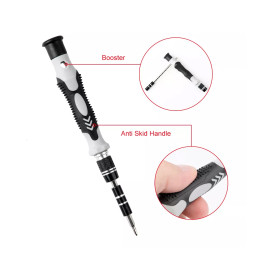 GLOBOSTAR® ELEKIT 79996 Ολοκληρωμένο Mini DIY ΚΙΤ με 115 Μικροεργαλεία σε 1 Βαλιτσάκι - Μαύρο & Λευκό - Μ15.5 x Π10 x Υ5cm