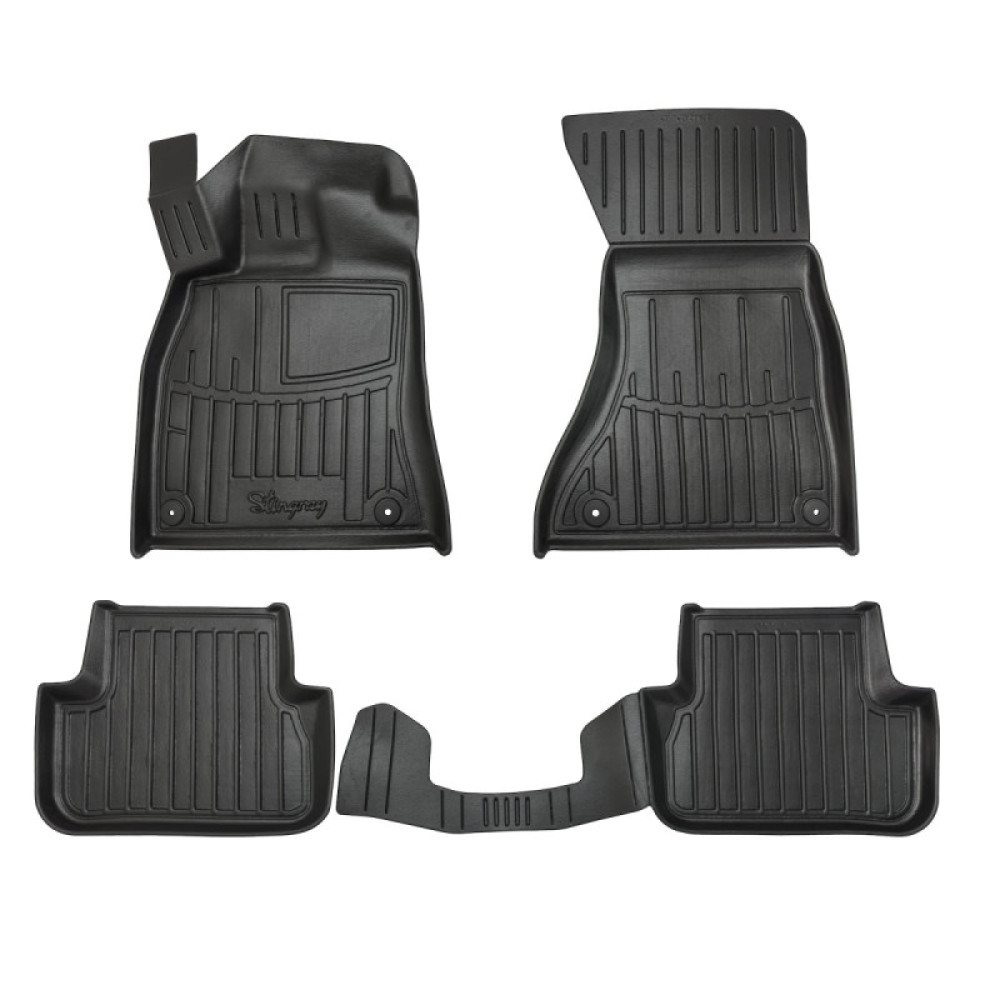 Audi A4 (B8) (2007-2015) 4D/5D λαστιχένια μαύρα πατάκια σκαφάκια RACE AXION - 4τμχ