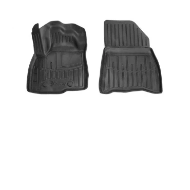 Dacia Bigster (2025+) & Duster III (P1310) (2024+) 5D 4x4 λαστιχένια μαύρα πατάκια σκαφάκια RACE AXION - 2τμχ
