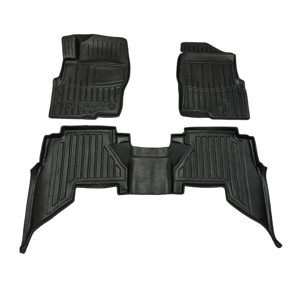 Nissan Pathfinder III (R51) (2010-2015) 5 Door λαστιχένια μαύρα πατάκια σκαφάκια RACE AXION - 3τμχ