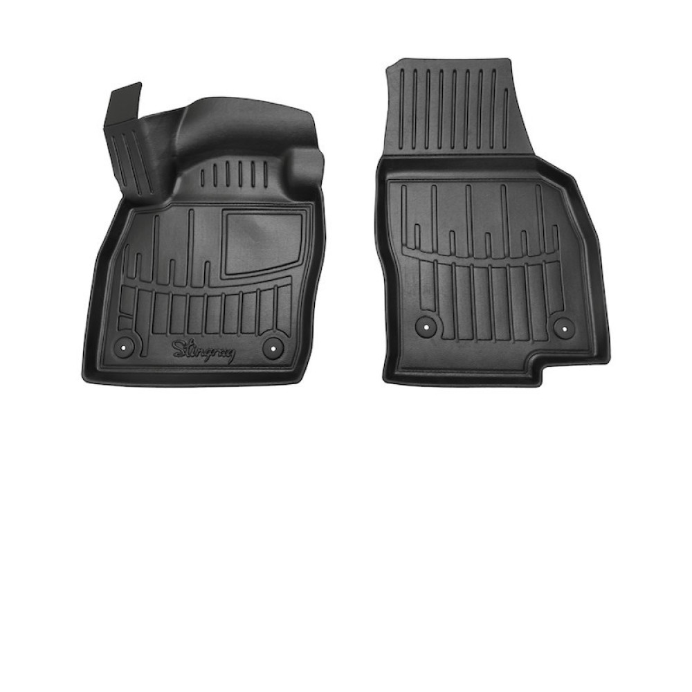 Seat Arona / Ibiza (2017-2024) / VW T-cross / Polo (2017+) / Skoda Fabia (2021+) / Scala (2019+) / Kamiq (2017+) 5 Door λαστιχένια μαύρα πατάκια σκαφάκια RACE AXION - 2τμχ