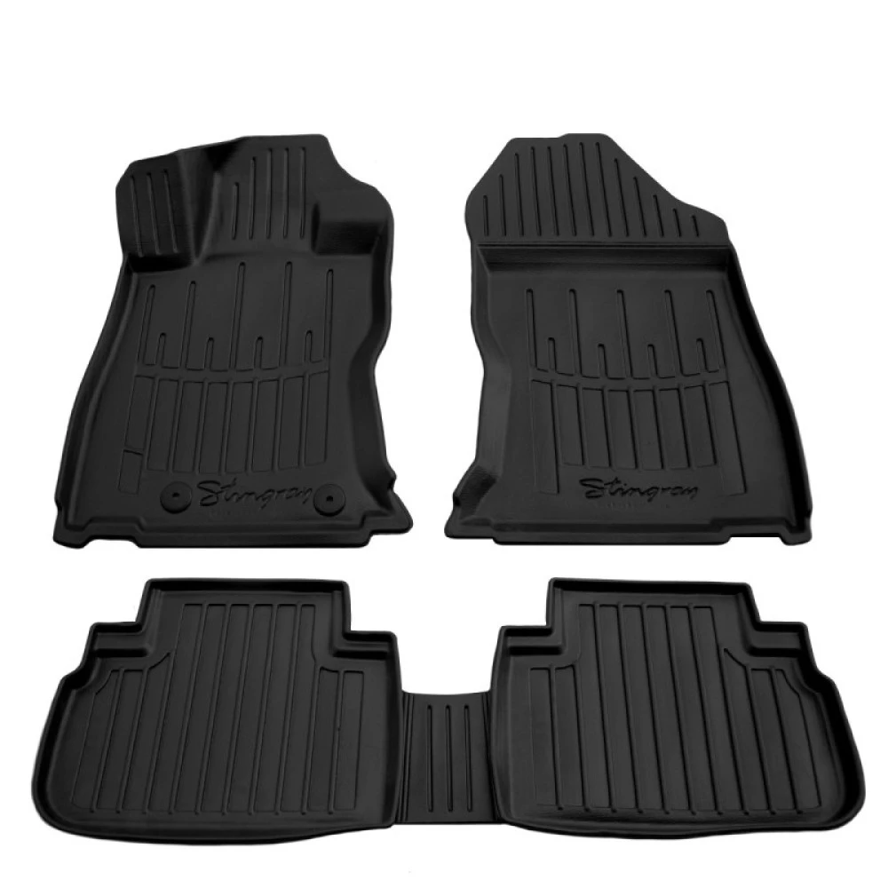 Subaru Forester (SK) (2018-2024) 5 Door λαστιχένια μαύρα πατάκια σκαφάκια RACE AXION - 5τμχ