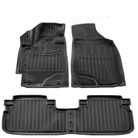 Toyota Highlander (XU40) (2008-2013) 5 Door λαστιχένια μαύρα πατάκια σκαφάκια RACE AXION - 4τμχ