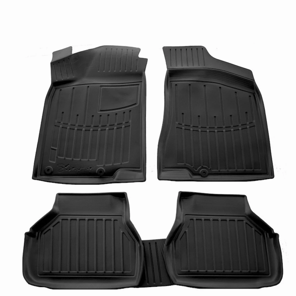 VW Passat (B4) (1993-1996) 4/5 Door λαστιχένια μαύρα πατάκια σκαφάκια RACE AXION - 5τμχ