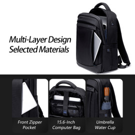 Τσάντα Πλάτης Arctic Hunter B00478 με Θήκη Laptop 15.6", 18L, Μαύρη