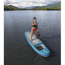 Φουσκωτή Σανίδα SUP Bestway Aqua Drifter View 6532H με Διάφανο Παράθυρο 335x91.5x15cm Μπλε