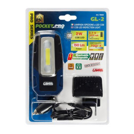 Φακός GL-2 12/24/230V/USB COB LED 150lm 2W 7.000K Pro-Series αδιάβροχος με μαγνητική βάση + γάντζος 