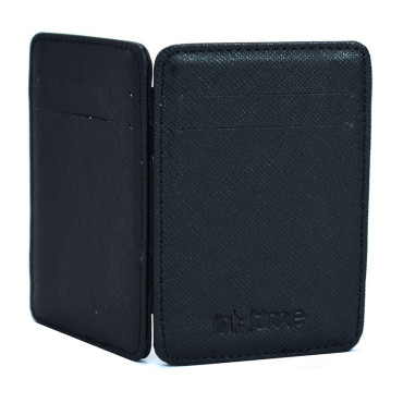 Έξυπνο Πορτοφόλι Καρτών INTIME IT-013 με Προστασία RFID, PU Leather, Μαύρο