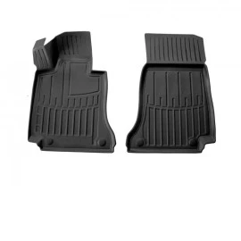 Mercedes Benz C-Class (W205) (2014-2021) 4/5 Door λαστιχένια μαύρα πατάκια σκαφάκια RACE AXION -2τμχ