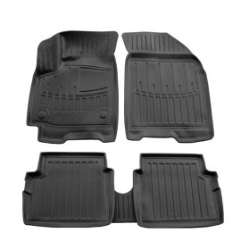 Chevrolet Aveo (T200) (2002-2008) 5 Door / Aveo (T250) (2005-2011) 5 Door λαστιχένια μαύρα πατάκια σκαφάκια RACE AXION - 5τμχ 