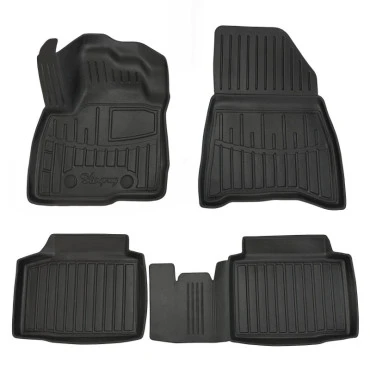 Dacia Bigster (RJ1) (2025+) 5 Door 4x4 λαστιχένια μαύρα πατάκια σκαφάκια RACE AXION - 5τμχ