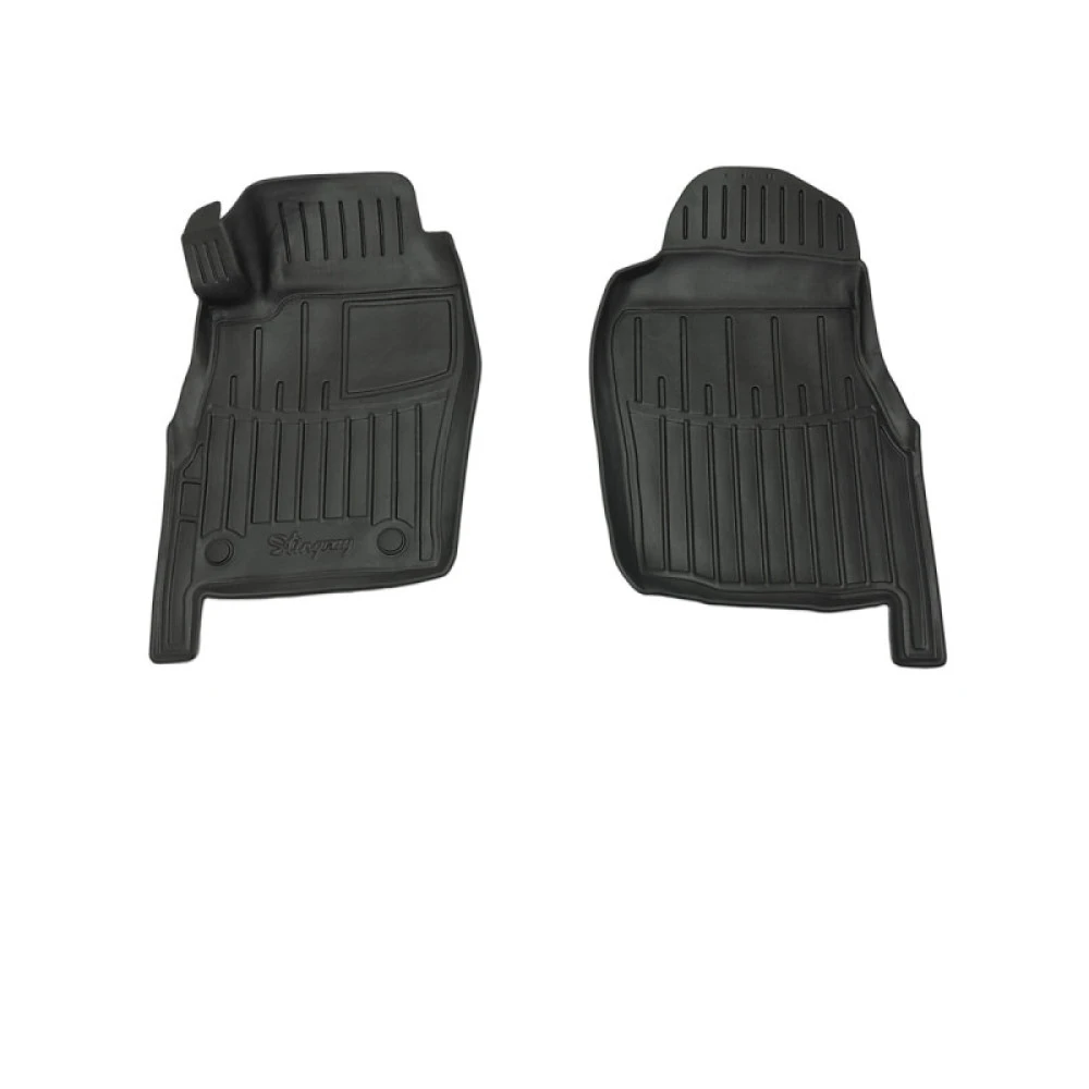 Nissan Patrol (Y61) (1997-2013) 5 Door λαστιχένια μαύρα πατάκια σκαφάκια RACE AXION - 2τμχ