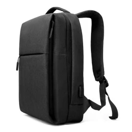 Τσάντα Πλάτης Arctic Hunter 1701 με Θήκη Laptop 15.6", USB & Αντανακλαστικά 17L Μαύρη