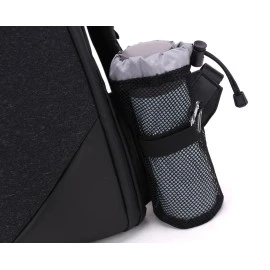 ARCTIC HUNTER τσάντα πλάτης B00208 με θήκη laptop 15.6", λουκέτο TSA, 24L, μαύρη