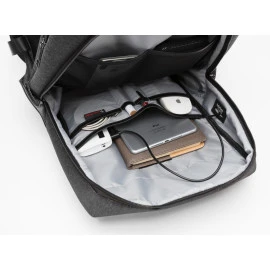 ARCTIC HUNTER τσάντα πλάτης B00218 με θήκη laptop 15.6", USB, 24L, μαύρη