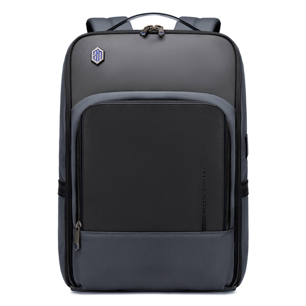 ARCTIC HUNTER τσάντα πλάτης B00403 με θήκη laptop 15.6", USB, 19L, γκρι
