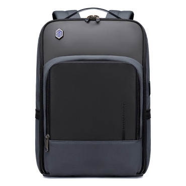 ARCTIC HUNTER τσάντα πλάτης B00403 με θήκη laptop 15.6", USB, 19L, γκρι