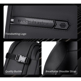 Τσάντα Πλάτης Arctic Hunter B00866 με Θήκη Laptop 15.6", Αεροστεγή Θήκη & Επέκταση 35.5L/49.5L Μαύρη