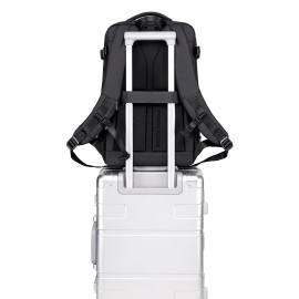 Τσάντα Πλάτης Arctic Hunter B00866 με Θήκη Laptop 15.6", Αεροστεγή Θήκη & Επέκταση 35.5L/49.5L Μαύρη