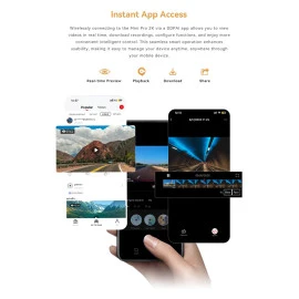 Smart Κάμερα Αυτοκινήτου DDPAI Mini Pro 2K WiFi με Αισθητήρα Βαρύτητας & 24h Parking