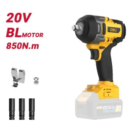 DELI κρουστικό μπουλονόκλειδο μπαταρίας DC234Z, Brushless, 20V, 850N.m, 1/2"