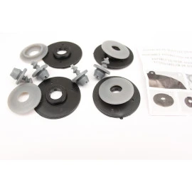 VW Golf 4 / VW Bora / VW Jetta / VW Beetle / Skoda Octavia (1997-2010) / Seat Leon / Toledo (1999-2005) λαστιχένια γκρι πατάκια σκαφάκια Rezaw Plast - 4τμχ