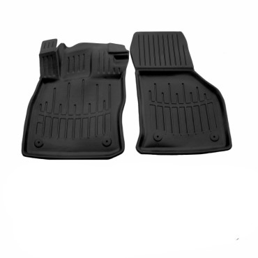 Audi A3 / Cupra Formentor / Seat Leon / Skoda Octavia / VW Golf (2020+) λαστιχένια μαύρα πατάκια σκαφάκια RACE AXION - 2τμχ