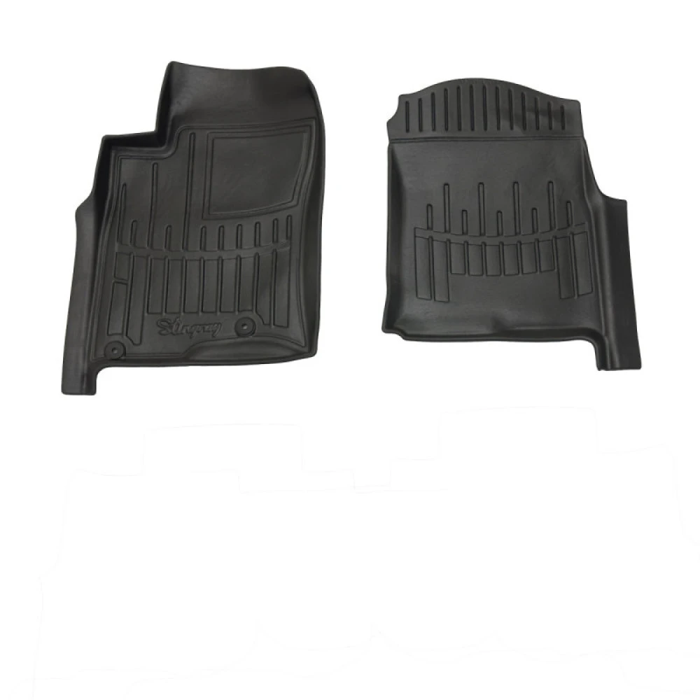 Lexus GX (UZJ120) (2002-2009) / Toyota Land Cruiser Prado (J120) (2002-2009) 5 Door λαστιχένια μαύρα πατάκια σκαφάκια RACE AXION - 2τμχ
