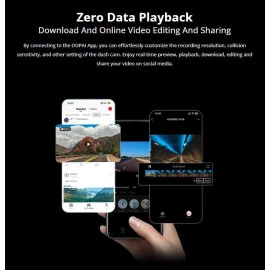 DDPAI smart σετ καμερών αυτοκινήτου N1 Dual 1296p/1080p WiFi