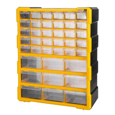 DELI ταμπακιέρα DL432039 39 θέσεων 38x16x47.5cm πλαστική κίτρινη/μαύρη