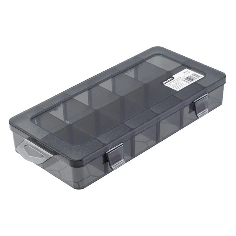 DELI ταμπακιέρα DL432304 12 θέσεων 26x13.5x4.4cm πλαστική μαύρη