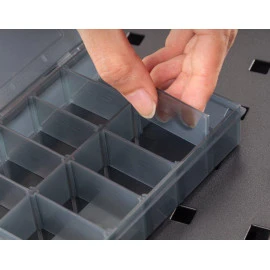DELI ταμπακιέρα DL432304 12 θέσεων 26x13.5x4.4cm πλαστική μαύρη