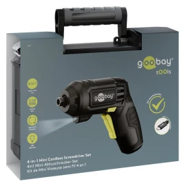 GOOBAY 4 σε 1 κατσαβίδι μπαταρίας με μύτες & εξαρτήματα 77817 LED φακός 1500mAh