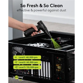 GOOBAY ηλεκτρικό air duster 77830 100W 6000mAh μαύρο