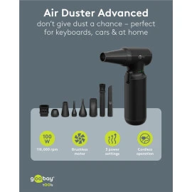 GOOBAY ηλεκτρικό air duster 77830 100W 6000mAh μαύρο