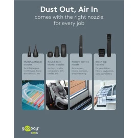GOOBAY ηλεκτρικό air duster 77830 100W 6000mAh μαύρο