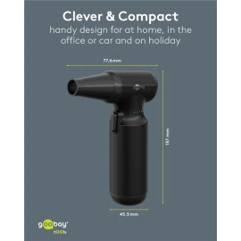 GOOBAY ηλεκτρικό air duster 77830 100W 6000mAh μαύρο