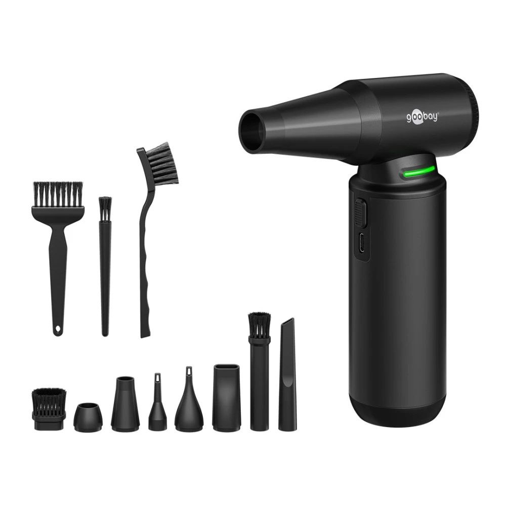 GOOBAY ηλεκτρικό air duster 77831 με φακό 180W 6000mAh μαύρο