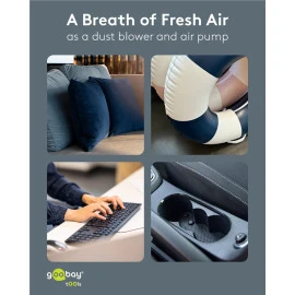 GOOBAY ηλεκτρικό air duster 77831 με φακό 180W 6000mAh μαύρο