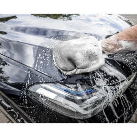 Moje Auto γάντι καθαρισμού αυτοκινήτου μάλλινο 19-639 18x26cm γκρι